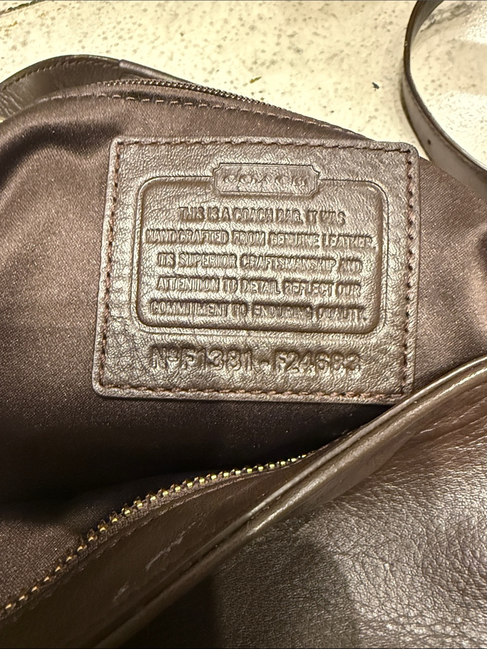 Coach Campbell Izzy 2 way Tote F24683 Brown Leather Large Satchel Shoulder Bag - Picture 3 of 9